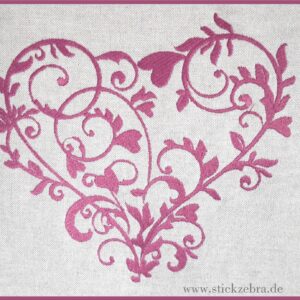 Schnörkel Herz - StickZebra