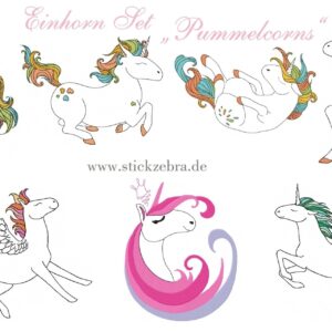 Einhorn Set "Pummelcorns" - StickZebra
