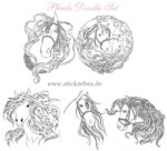 Pferde Doodle Set - StickZebra