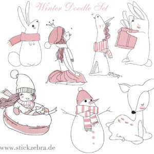 Doodle Winter Set - StickZebra