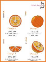 Früchte Set " Obstsalat" - StickZebra