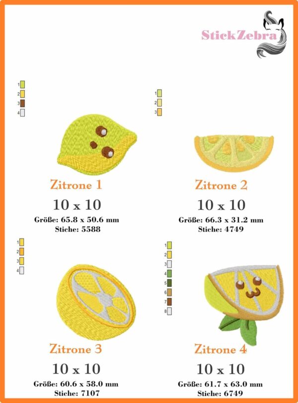 Uebersichtsbild2_94898634-9b06-4921-a12d-24ee51a8c00b Früchte Set " Obstsalat" - StickZebra