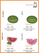 Früchte Set " Obstsalat" - StickZebra