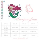 Meerjungfrau Stickdatei - StickZebra