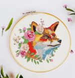 Fuchs mit Blumenkranz Stickdatei [Digital] – Bild 2