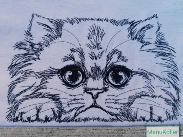 Katze Doodle Stickdatei [Digital] – Bild 3