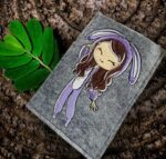 Mädchen im Häschen Schlafanzug Stickdatei - StickZebra