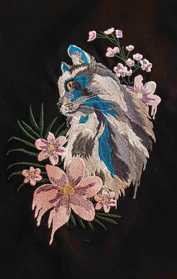 Blumenkatze - StickZebra