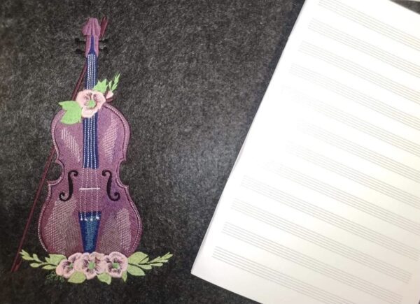 Geige Stickdatei - StickZebra