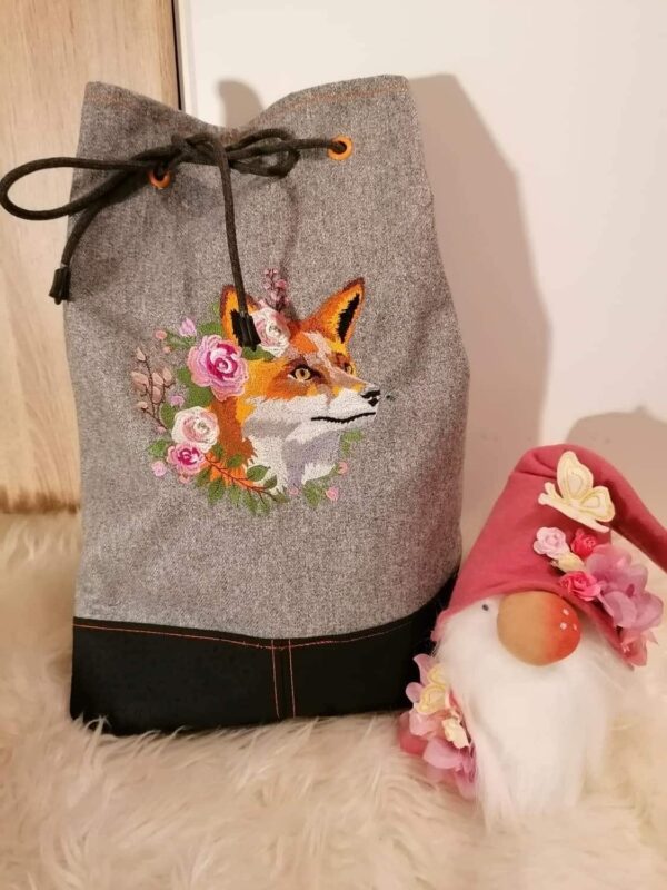 Fuchs mit Blumenkranz Stickdatei [Digital] – Bild 3