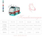 Adventskalender Tag 12 -KRANKENWAGEN- - StickZebra