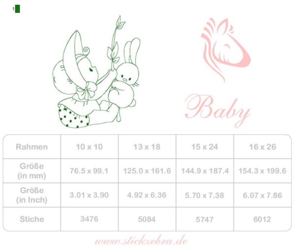 Adventskalender Tag 14 -BABY- - StickZebra