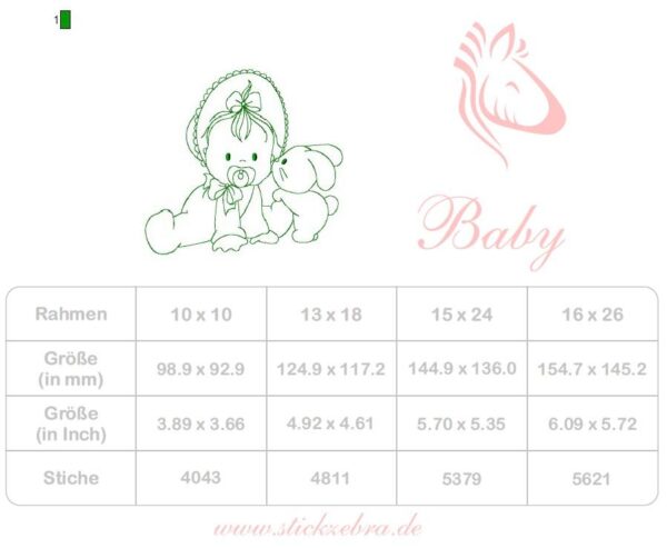 Adventskalender Tag 22 -BABY- - StickZebra