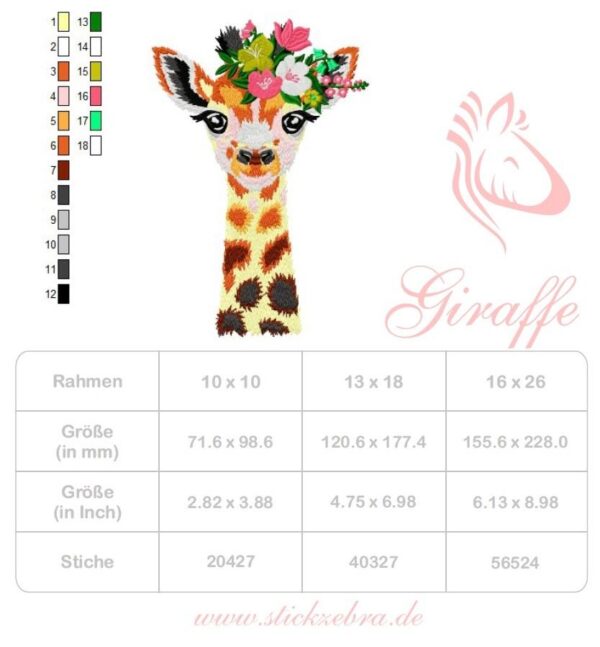 Adventskalender Tag 4 -GIRAFFE- - StickZebra