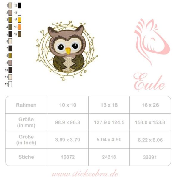ue8 Adventskalender Tag 8 -EULE- - StickZebra