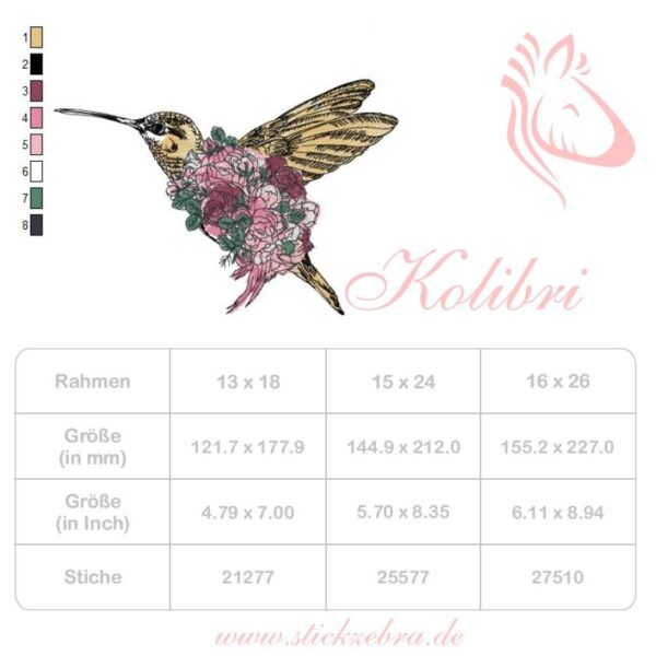 Paradies Kolibri - StickZebra