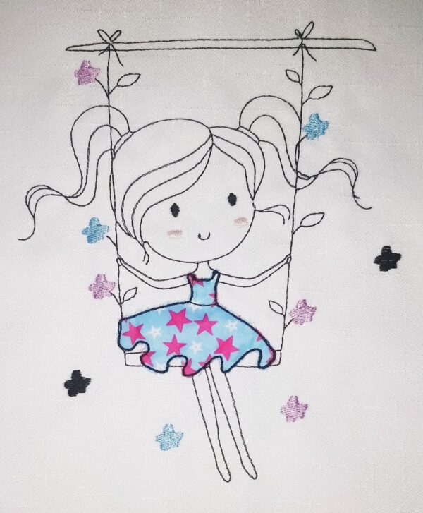 Mädchen auf Schaukel [Digital] – Bild 2