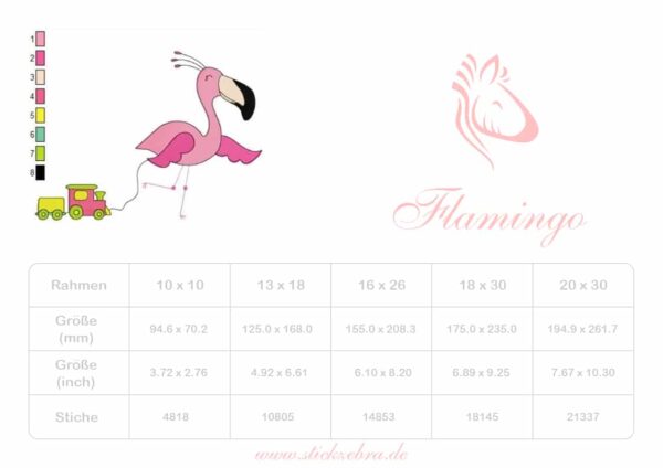 Flamingo mit Zugspielzeug [Digital] – Bild 3