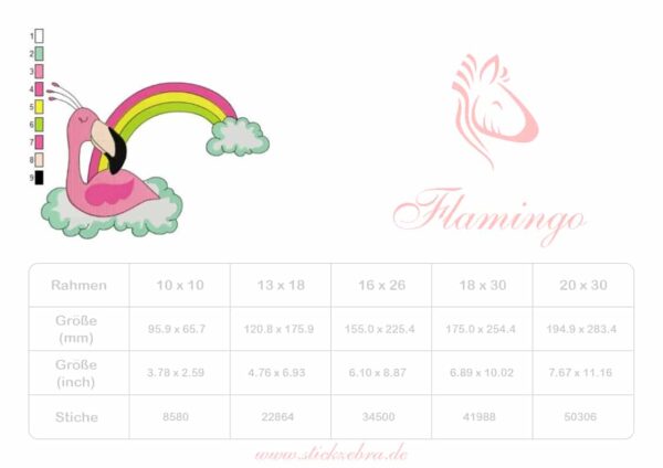 Regenbogenflamingo [Digital] – Bild 3