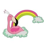 Regenbogenflamingo [Digital]