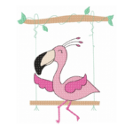 Flamingo mit Schaukel [Digital]