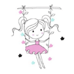 Mädchen auf Schaukel [Digital]