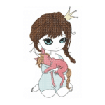 Mädchen mit Einhorn [Digital]