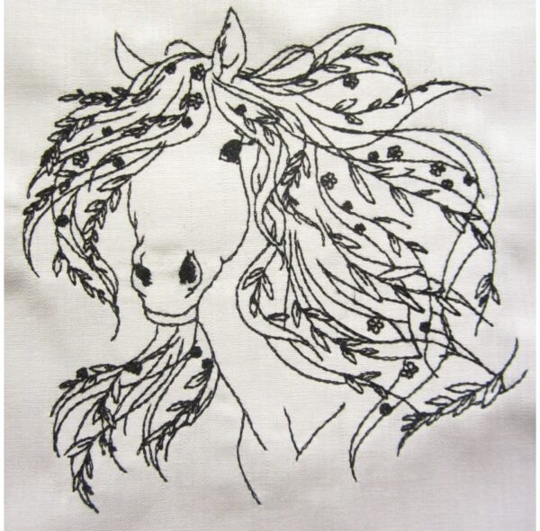 Pferd mit Blättern [Digital] – Bild 2