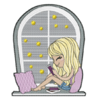 Mädchen mit Buch [Digital]