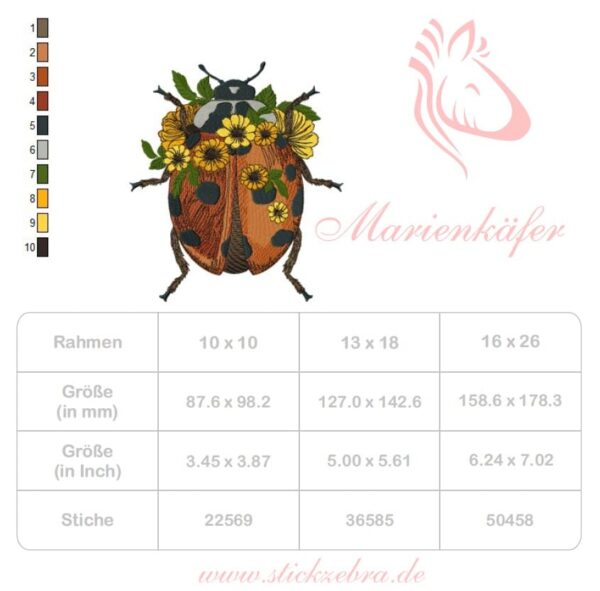 Marienkäfer mit Blumen [Digital] – Bild 8