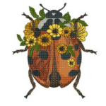 Marienkäfer mit Blumen [Digital]