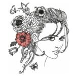 Zauberhafte Doodle Frau [Digital]