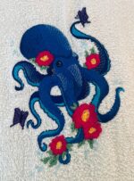 Krake mit Blumen Stickdatei [Digital] – Bild 5