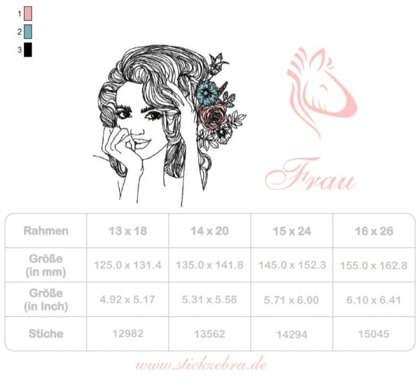 Zauberhafte Frau im Doodle Stil [Digital] – Bild 5