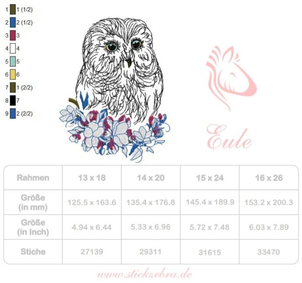 Eule im Doodle Stil [Digital] – Bild 5