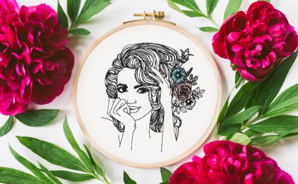 Zauberhafte Frau im Doodle Stil [Digital] – Bild 3