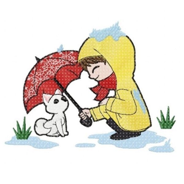 Junge mit Hündchen [Digital] – Bild 1