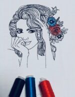 Zauberhafte Frau im Doodle Stil [Digital] – Bild 4