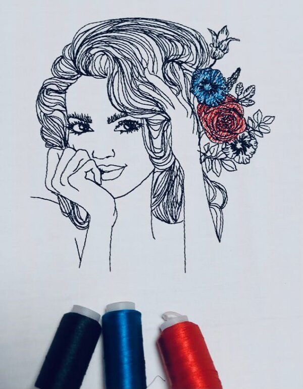 Zauberhafte Frau im Doodle Stil [Digital] – Bild 4