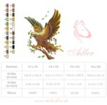 Adler Stickdatei, majestätischer Greifvogel für deine Stickmaschine [Digital] – Bild 6