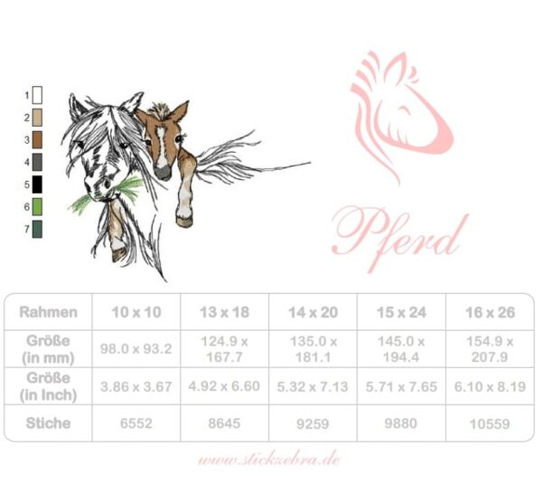 Pferd mit Fohlen [Digital] – Bild 5