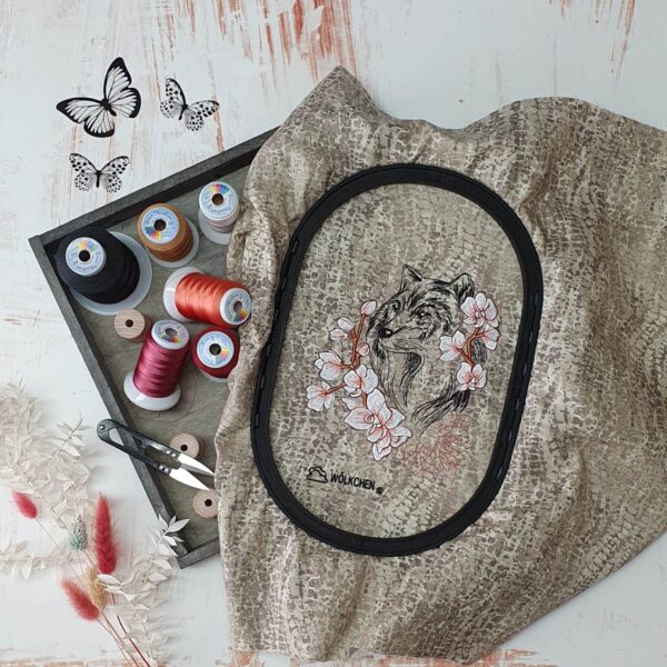 Wolf Doodle Stickdatei [Digital] – Bild 5