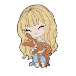 Mädchen mit Reh [Digital]