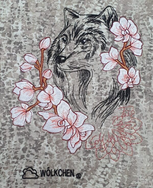 Wolf Doodle Stickdatei [Digital] – Bild 6