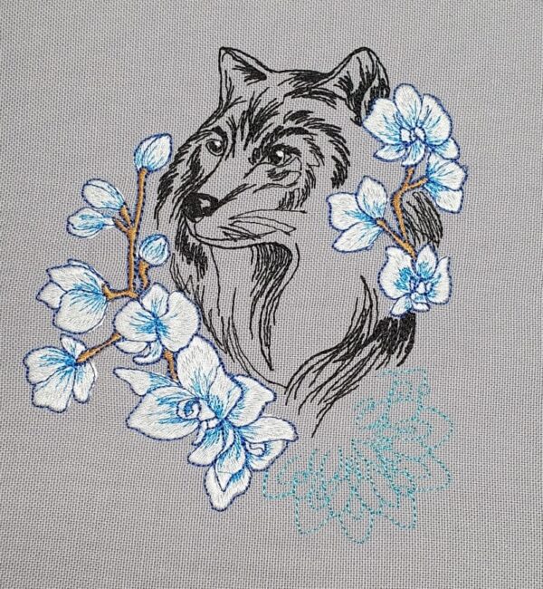 Wolf Doodle Stickdatei [Digital] – Bild 7