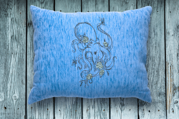 Krake mit Blumen Doodle Stickdatei [Digital] – Bild 2