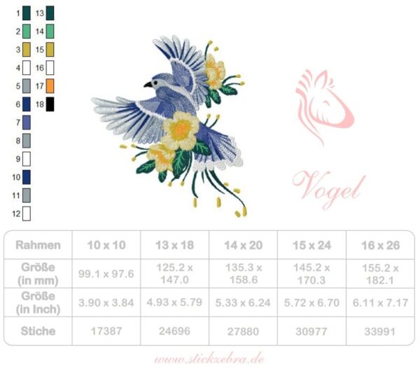 Vogel mit Blumen [Digital] – Bild 5