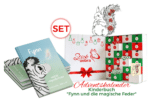Adventskalender - inkl. Kinderbuch "Fynn und die magische Feder"