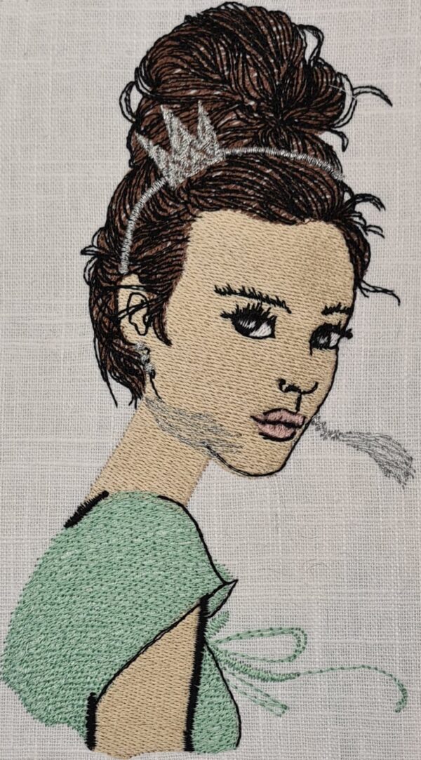 Traumhafte Doodle Frau mit Krone [Digital] – Bild 3