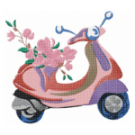 Traumhafter Roller mit Blumen [Digital]